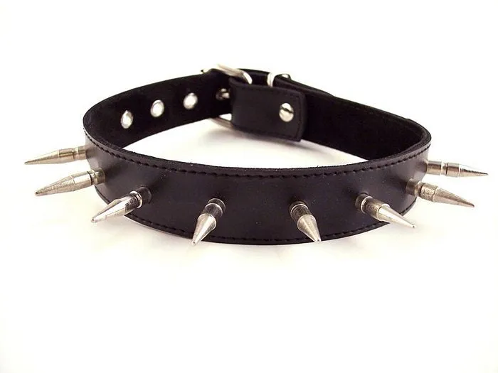 Anal Spiked Collar 1 inch Bondage Gear Rouge Garments
