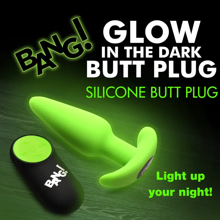 Anal XR Brands Glowinthedark Silicone Butt Plug