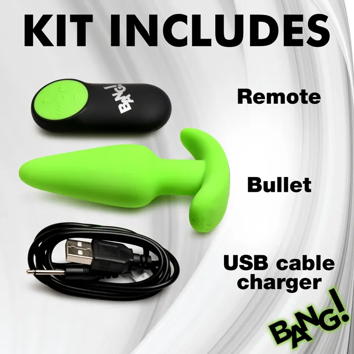 Anal XR Brands Glowinthedark Silicone Butt Plug