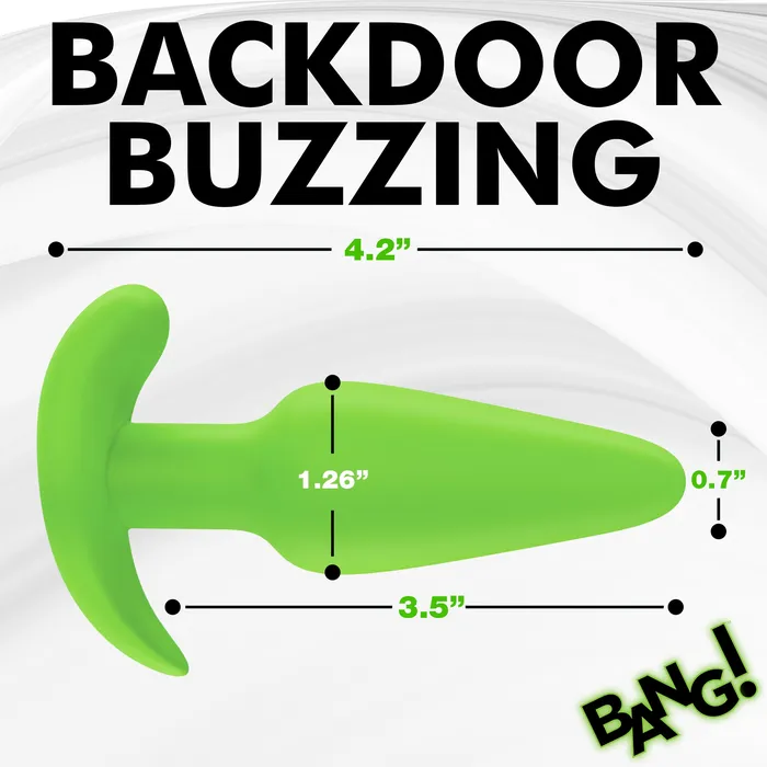 Anal XR Brands Glowinthedark Silicone Butt Plug