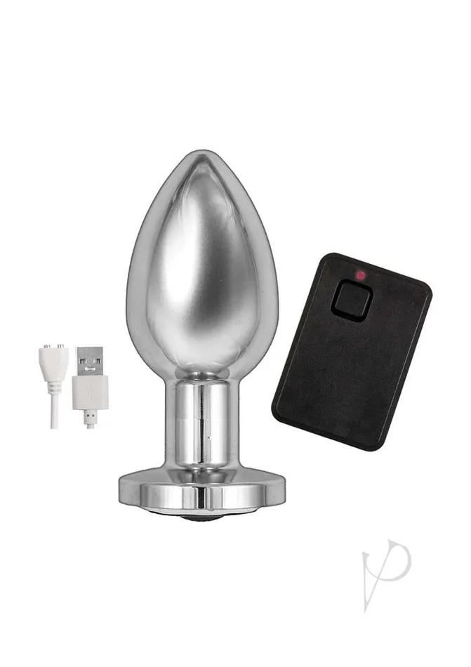 Asssation Remote Vibe Metal Plug Silver AssSation Anal