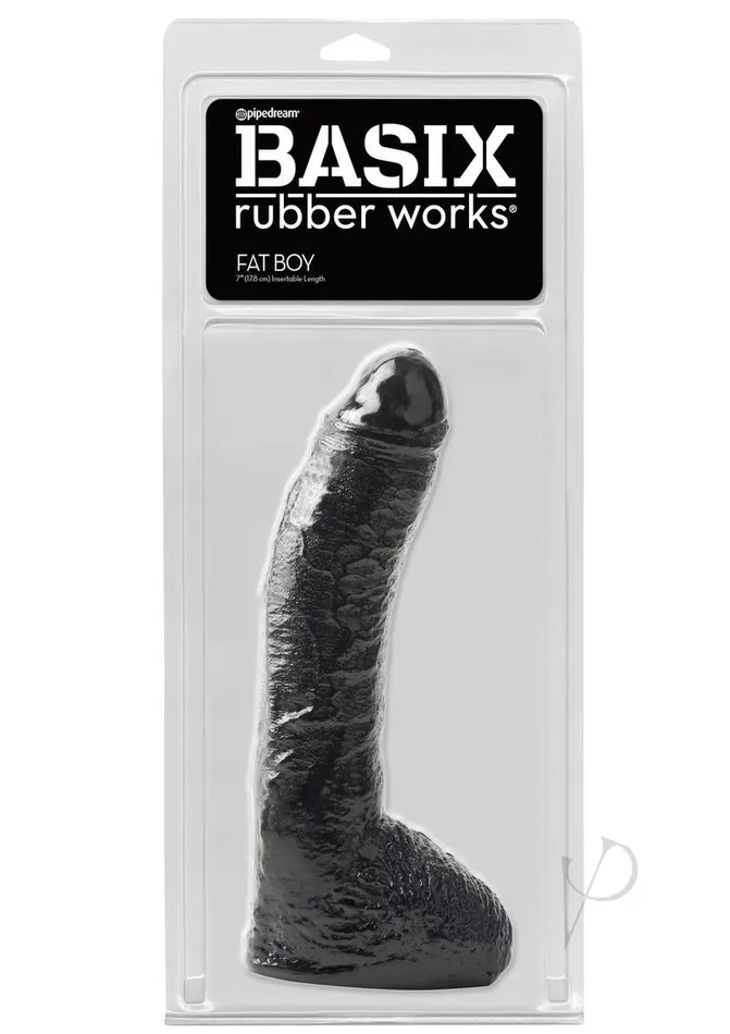 Basix 10 Fat Boy Black Basix Rubber Works Anal