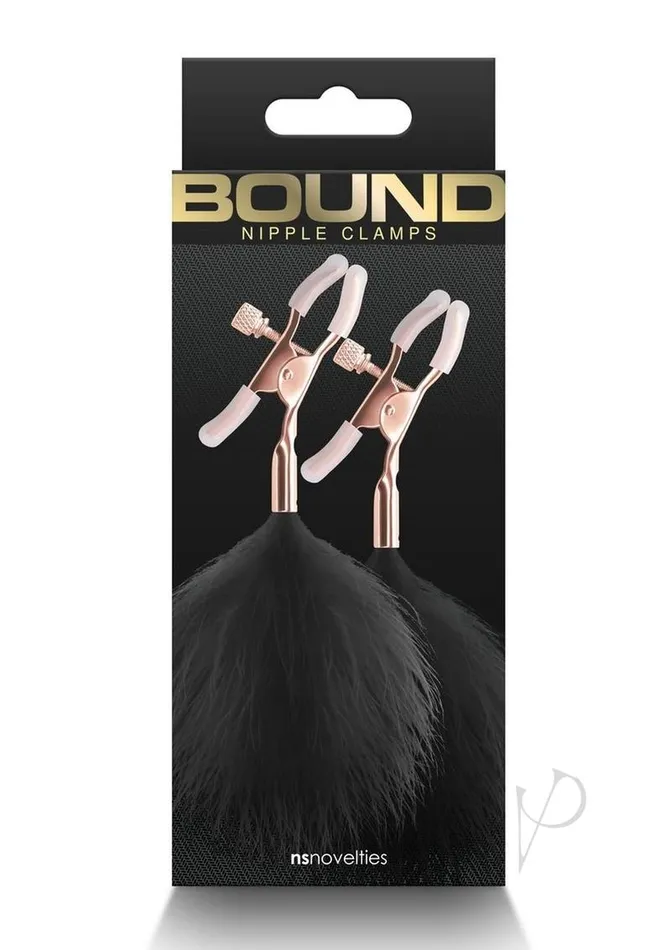 Bound Vibrators Bound Nipple Clamps F1 Rose Gldblk