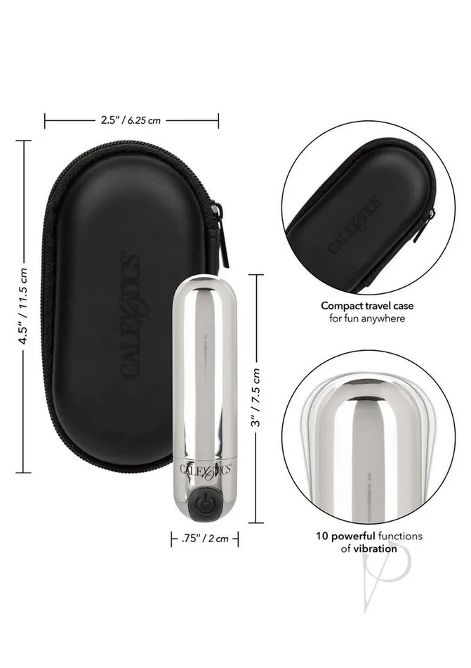 Bullets Recharge Hidewaway Bullet Silver Female Sex Toys