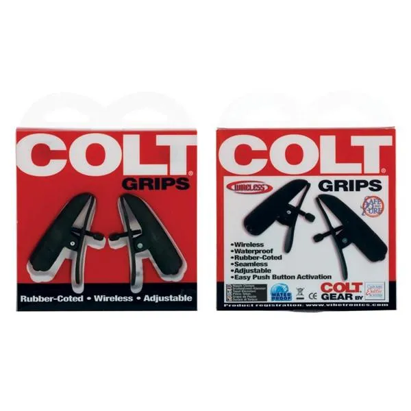 California Exotics Female Sex Toys Colt Grips Vibrating Nipple Clamps