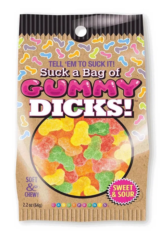 Candyprints Candy Vibrators Cp Suck A Bag Gummy Dicks 4oz