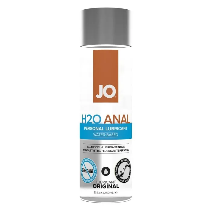 Castle Megastore Male Sex Toys JO H2O Anal Original Lube 8 oz