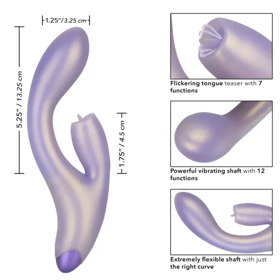 Castle Megastore Vibrators GLove GKiss Purple