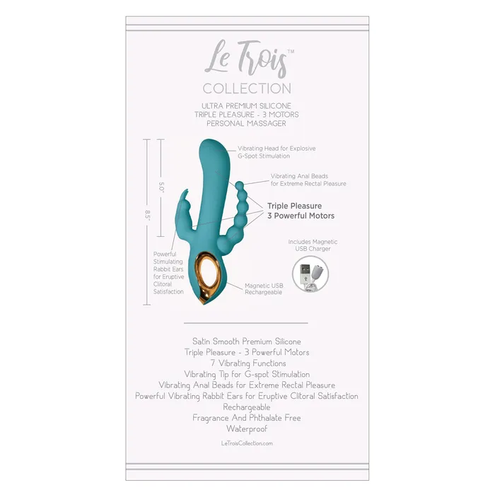 Castle Megastore Vibrators Le Trois Pour Moi Plus Teal