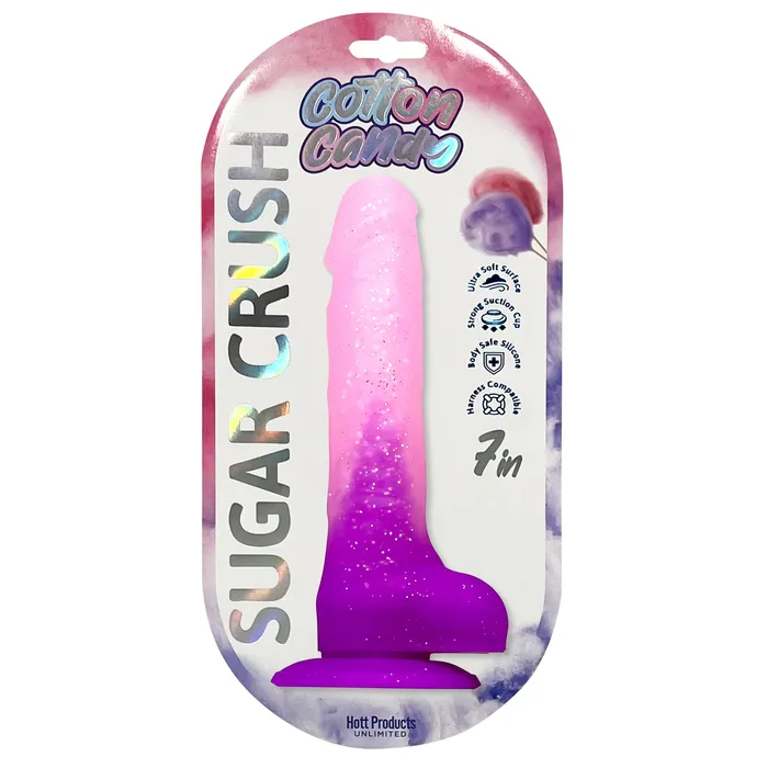 Cotton Candy SUGAR CRUSH 7IN DILDO HOTT PRODUCTS UNLIMITED Dildos