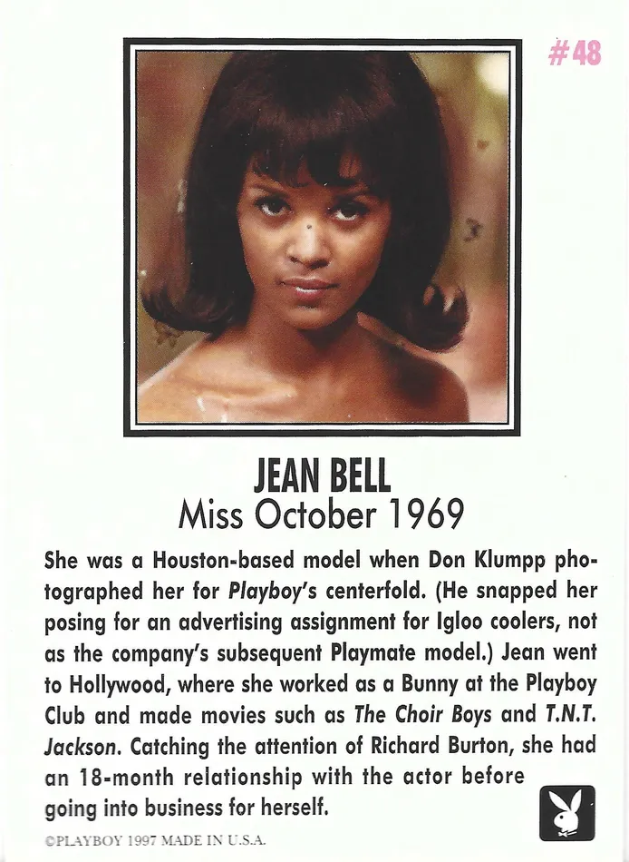 Couples Dans Cards Playboy October Edition Jean Bell Card 48