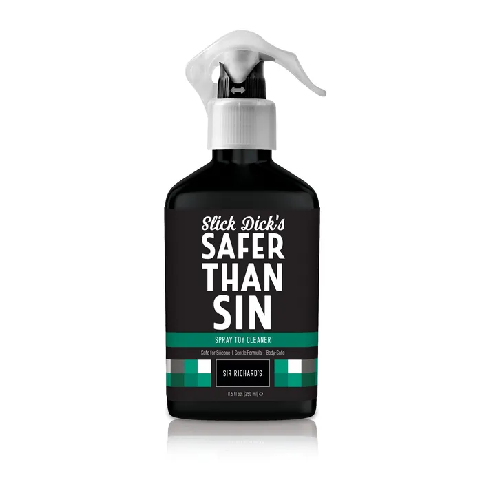 Couples Sir Richards Slick Dicks Safer Than Sin Spray 85 Oz Sex Toy Cleaner Sir Richards