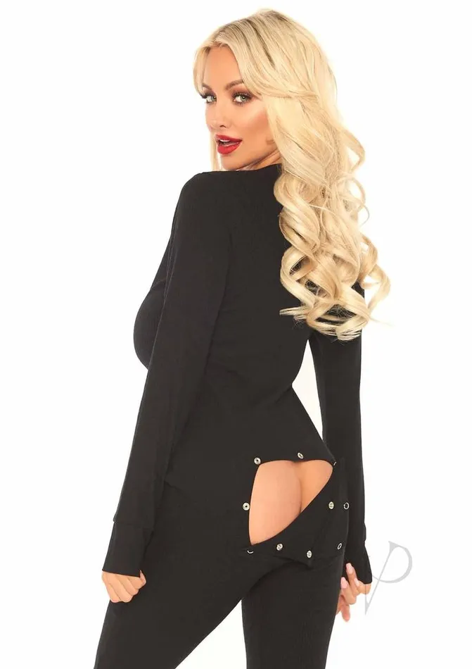 Cozy Brushed Long Johns Wflap Ml Blk Leg Avenue Vibrators Cozy Brushed Long Johns Wflap Ml Blk Leg Avenue Vibrators