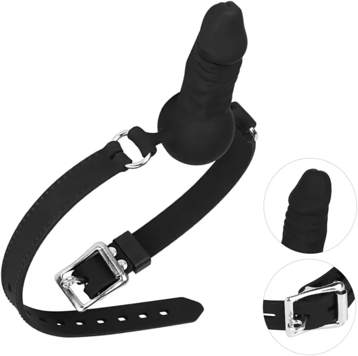 CupidSecrets Ball Gag Strap On Female Sex Toys