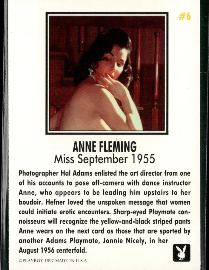 Dans Cards Couples Playboy Centerfolds September Edition Anne Fleming Card 6