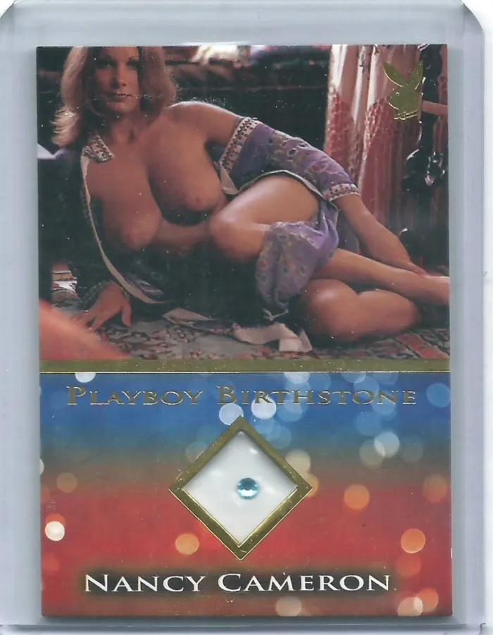 Dans Cards Female Sex Toys Playboys Playmates In Paradise Nancy Cameron Gold Foil Birthstone Card Dans Cards Female Sex Toys Playboys Playmates In Paradise Nancy Cameron Gold Foil Birthstone Card