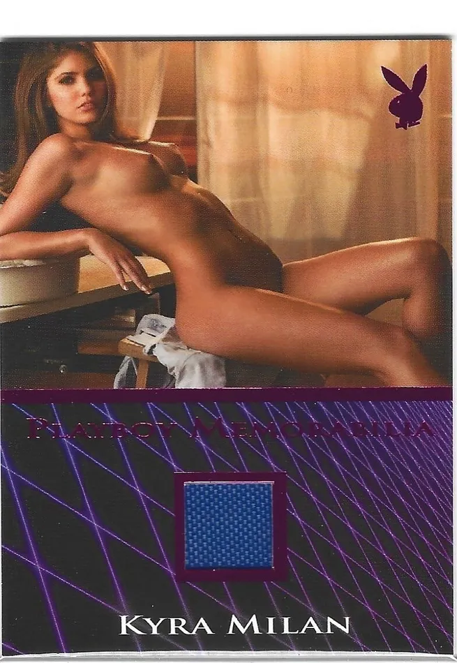 Dans Cards Playboys Hot Shots Kyra Milan Pink Foil Memorabilia Card Vibrators Dans Cards Playboys Hot Shots Kyra Milan Pink Foil Memorabilia Card Vibrators