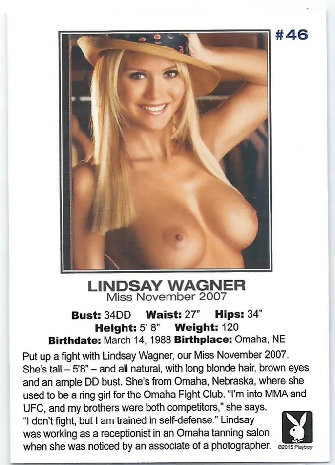 Dans Cards Vibrators Playboy Centerfold Update 5 20062008 Lindsay Wagner Card 46 Dans Cards Vibrators Playboy Centerfold Update 5 20062008 Lindsay Wagner Card 46