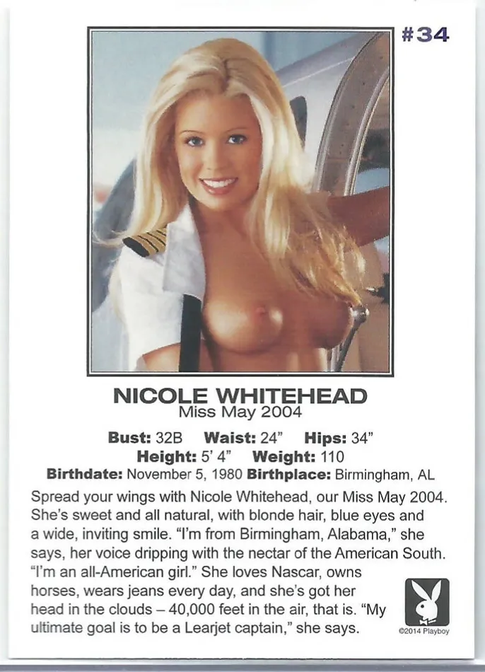 Dans Cards Vibrators Playboys Centerfold Update 4 20032005 Nicole Whitehead 34