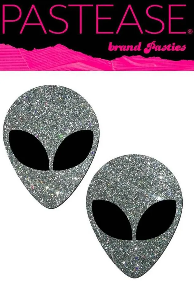 Dildos Alien Pasties Silver Glitter Castle Megastore Dildos Alien Pasties Silver Glitter Castle Megastore