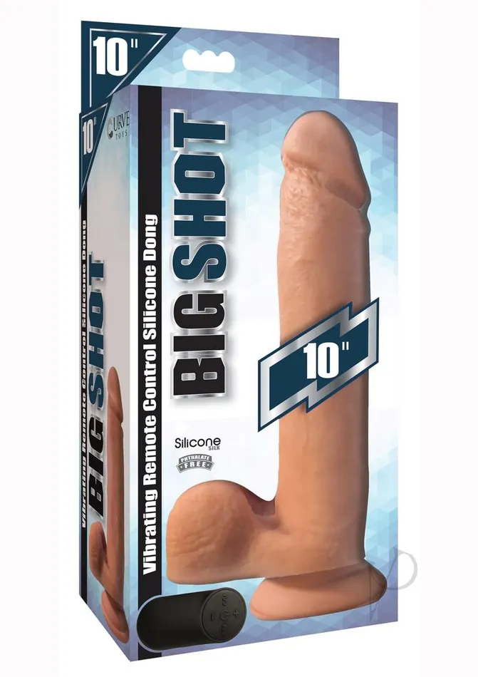 Dildos Big Shot Vibe Sil Dildo W Balls 10 Van Big Shot