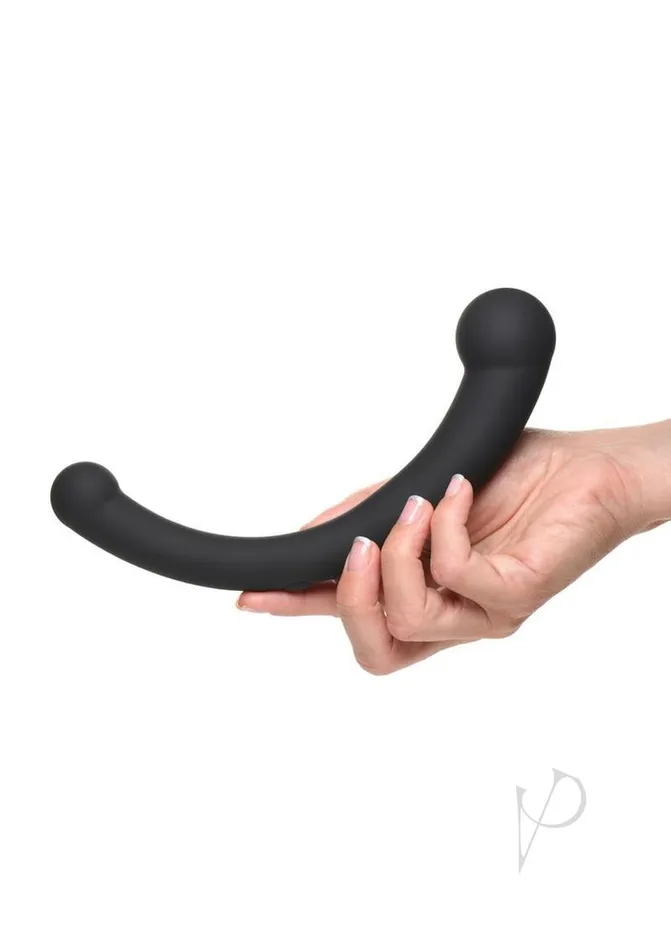 Dildos Master Series Ms Vibra Crescent Dual Dildo Black