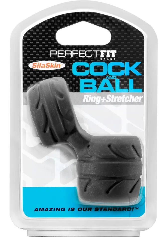 Dildos Perfect Fit Cock And Ball Black