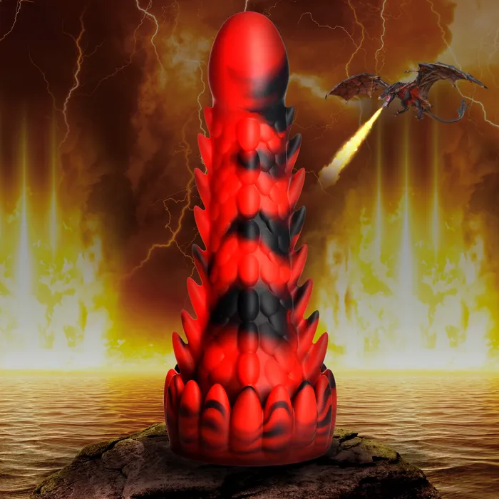 Dildos XR Brands Demon Rising Scaly Dragon Dildo