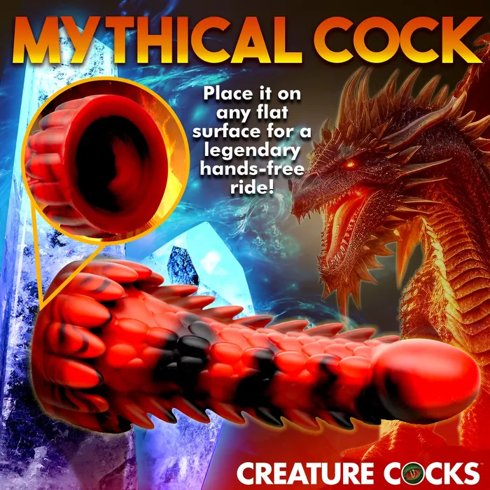 Dildos XR Brands Demon Rising Scaly Dragon Dildo