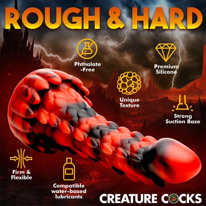 Dildos XR Brands Demon Rising Scaly Dragon Dildo