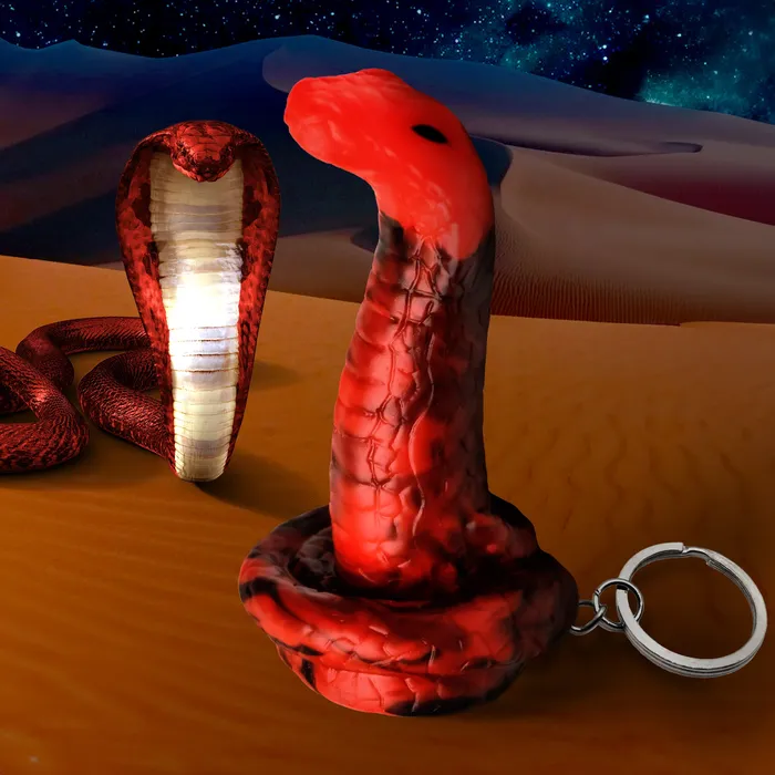 Dildos XR Brands King Cobra Mini Dildo Key Chain