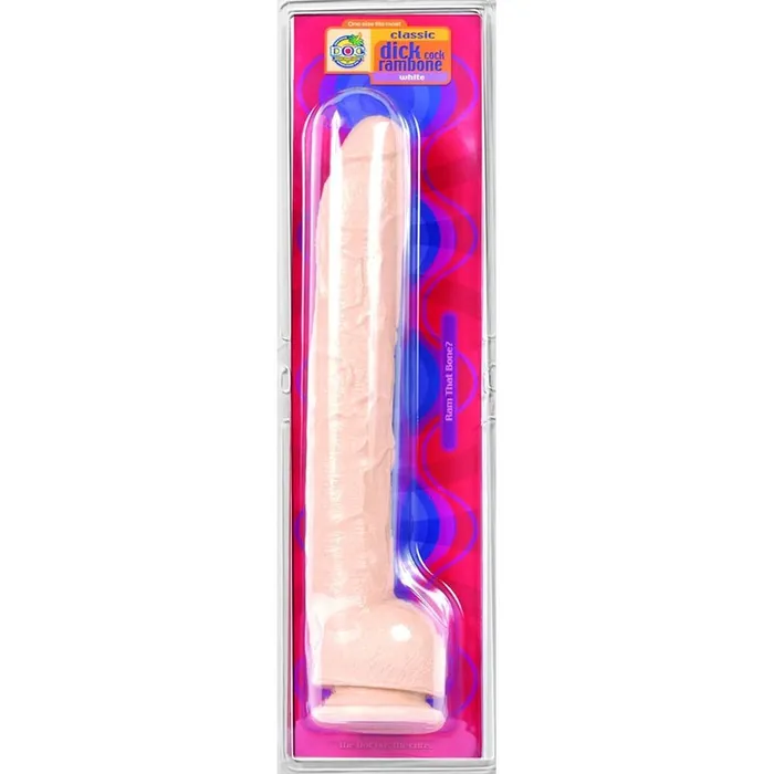 Doc Johnson Female Sex Toys Dick Rambone White Realistic Large Cock in White