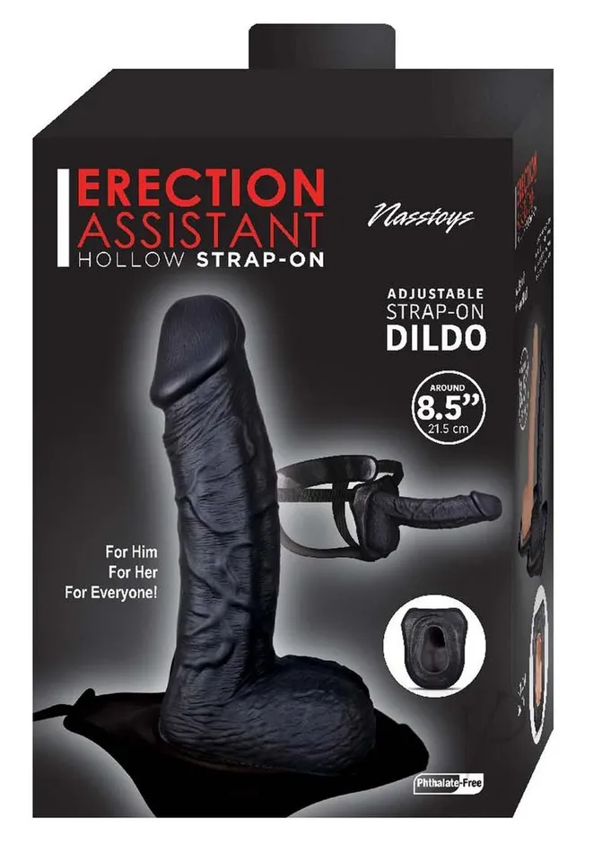 Erection Assistant Female Sex Toys Erect Assist Hollow Strap On 85 Black