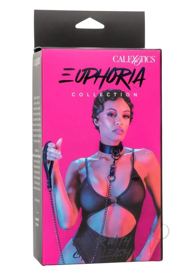 EUPHORIA Vibrators Euphoria Coll Collar Wchain Leash