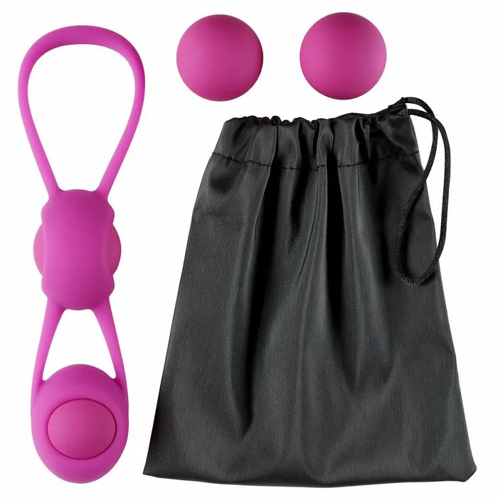 Female Sex Toys Cloud 9 Kegel Training Kit With 4 Weighted Balls Premium Silicone Pouch