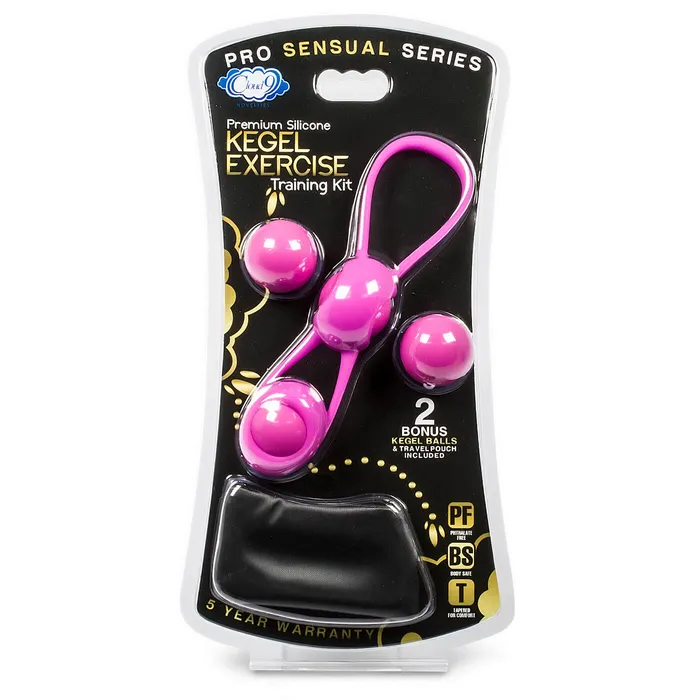 Female Sex Toys Cloud 9 Kegel Training Kit With 4 Weighted Balls Premium Silicone Pouch