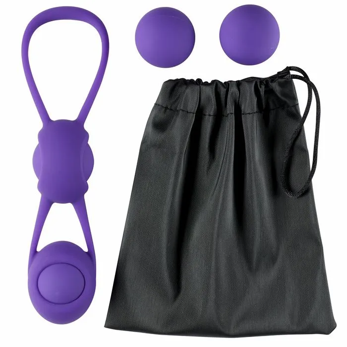 Female Sex Toys Cloud 9 Kegel Training Kit With 4 Weighted Balls Premium Silicone Pouch