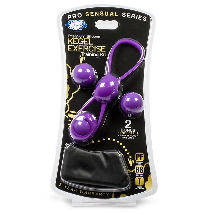 Female Sex Toys Cloud 9 Kegel Training Kit With 4 Weighted Balls Premium Silicone Pouch