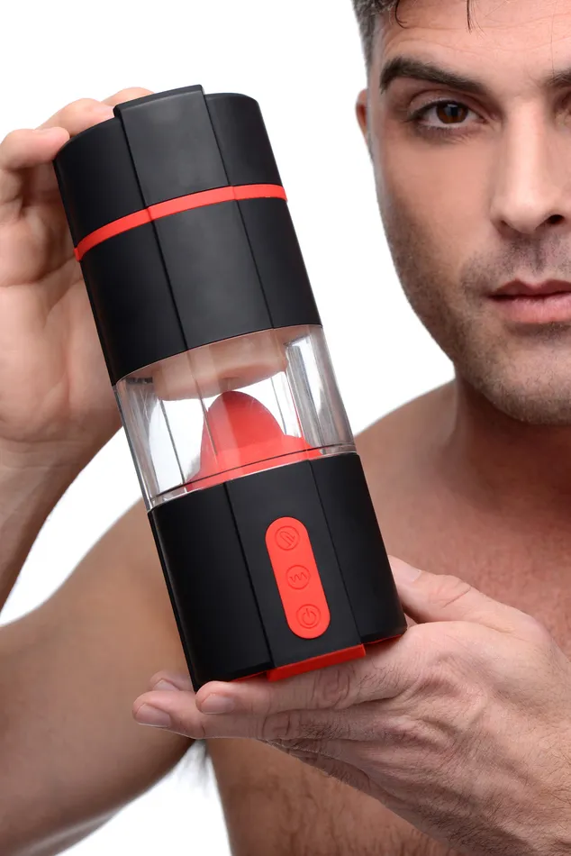 Flicking Tongue Masturbator XR Brands Male Sex Toys