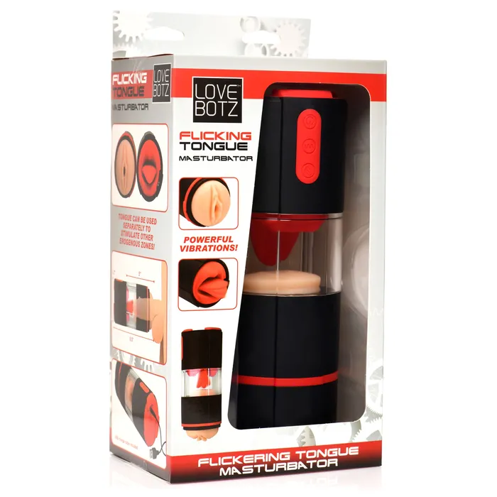 Flicking Tongue Masturbator XR Brands Male Sex Toys