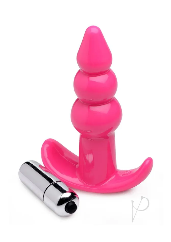 Frisky Male Sex Toys Frisky Bubbling Pink Ribbed Anal Plug