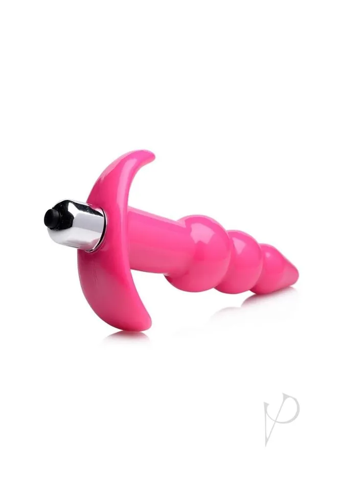 Frisky Male Sex Toys Frisky Bubbling Pink Ribbed Anal Plug