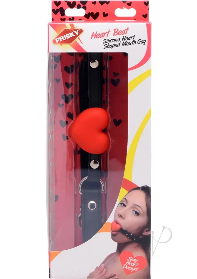 Frisky Silicone Heart Shaped Mouth Gag Frisky Female Sex Toys