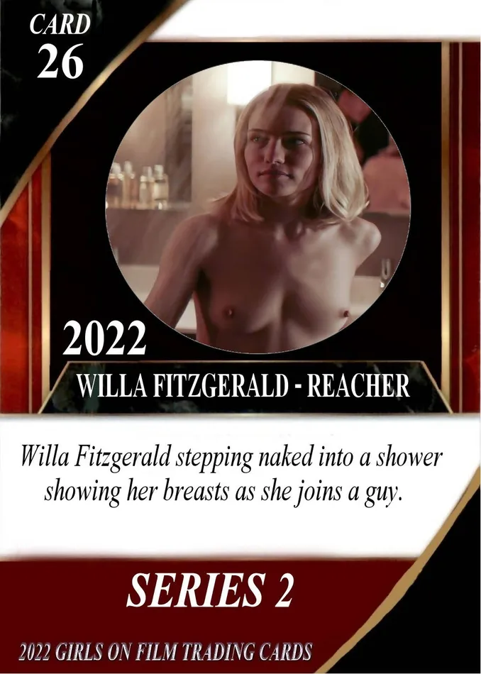 GOF Cards Male Sex Toys 2022 Girls on Film Series 2 Willa Fitzgerald Nude Card