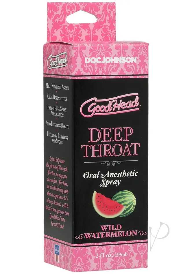 Goodhead Throat Spray Watermelon 2oz GoodHead Vibrators
