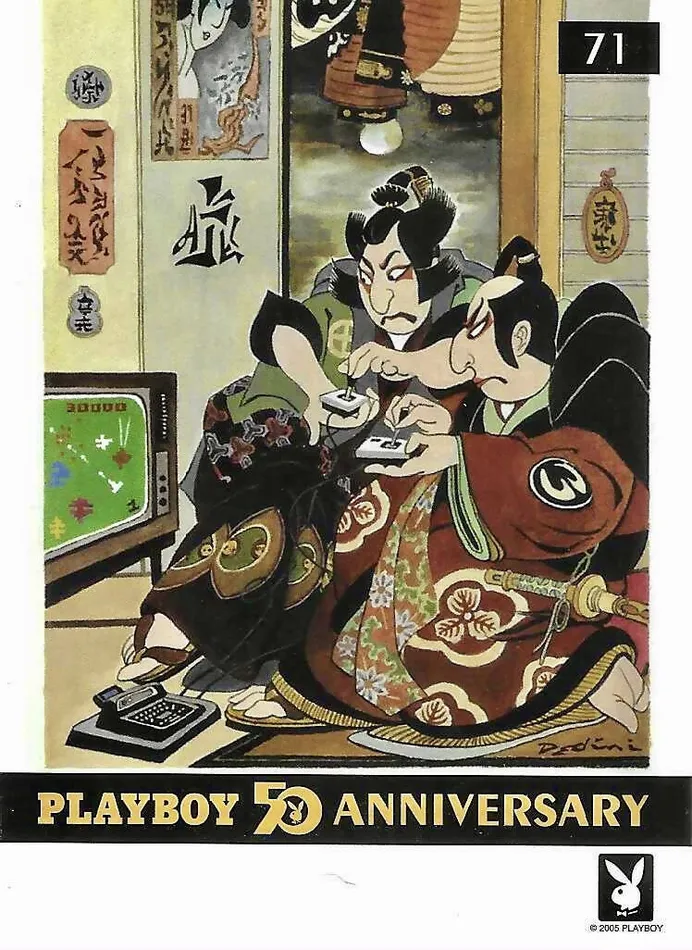 Greenthunderbirds Cards Vibrators Playboy 50th Anniversary 71 July 1974 Cover