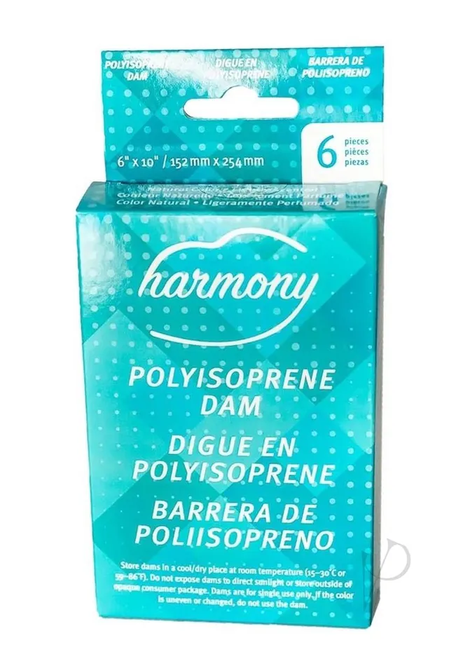 Harmony Dams Polyisoprene 6pk Harmony Vibrators