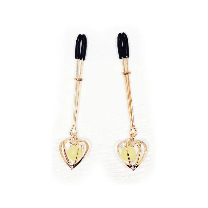 HKPIC Female Sex Toys NW RG GND HEART NIPPLE CLIPS