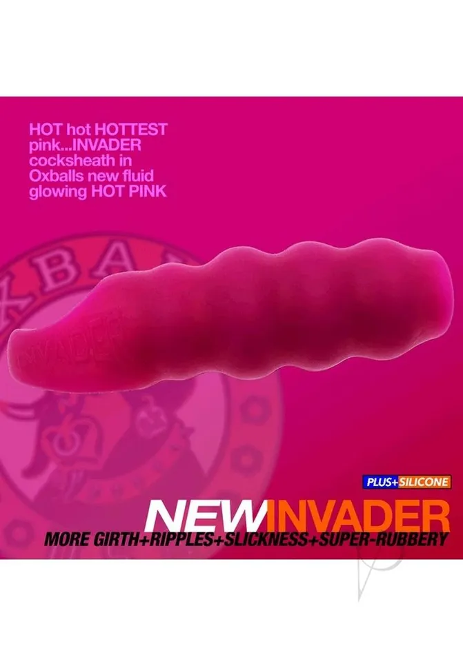 Invader Cocksheath Hot Pink Icedisc Oxballs Vibrators Invader Cocksheath Hot Pink Icedisc Oxballs Vibrators