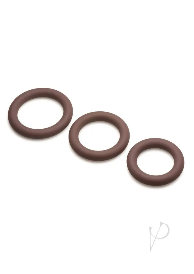 Jock Anal Jock Discrete Silic Cockring Set Drk